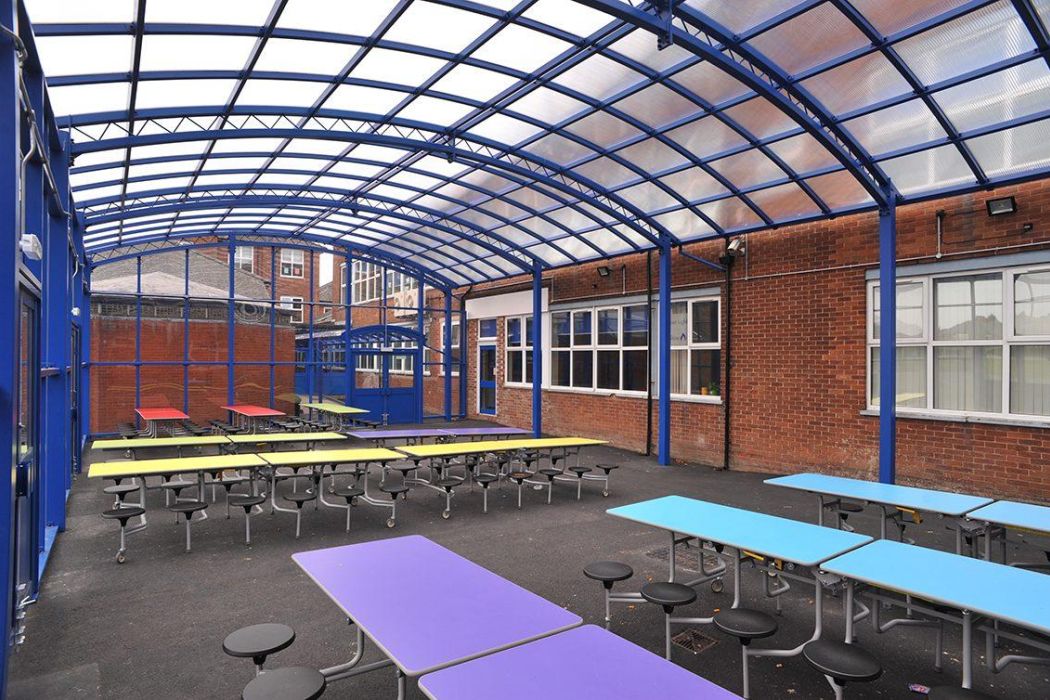 Outdoor Dining Shelter at Brownedge St Mary's Catholic High School, Preston - Broxap