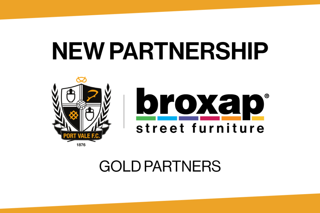 Broxap Announced as Sponsor for Port Vale Football Club