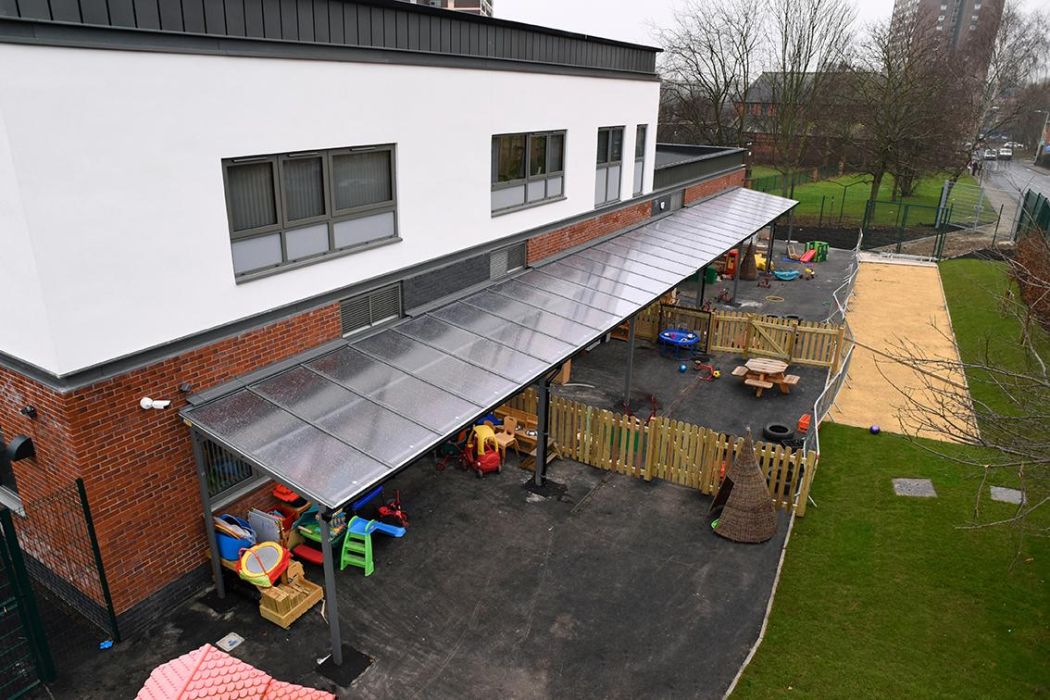 Outdoor Canopy at Castleton Primary School - Broxap