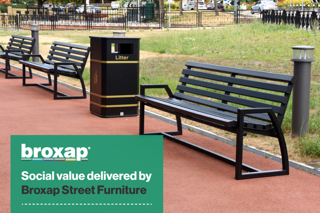 Social value delivered by Broxap Street Furniture