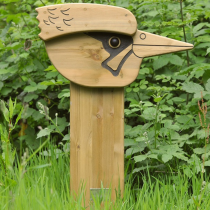 Woodpecker Animal Face Totem