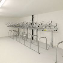 Easi-Riser Two Tier Cycle Parking System