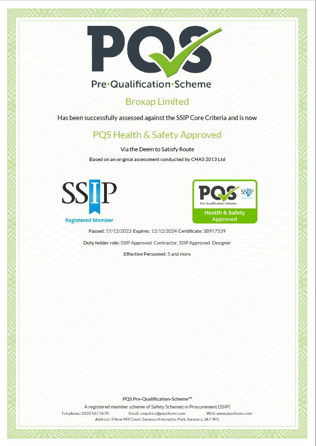 PQS Health & Safety Certificate
